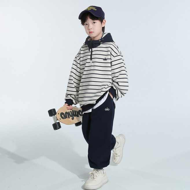 밀크봉봉 초등생 남아 후드티+팬츠 상하 세트(G175)