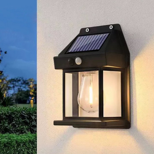 태양광조명 led 조명 야외등 센서등 정원등 태양열 실외 벽등 벽부등 teammaker, 노란빛