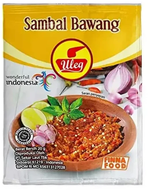 피나 울렉 삼발 바왕 칠리 양파 소스 페이스트 10-ct 200g, 1개