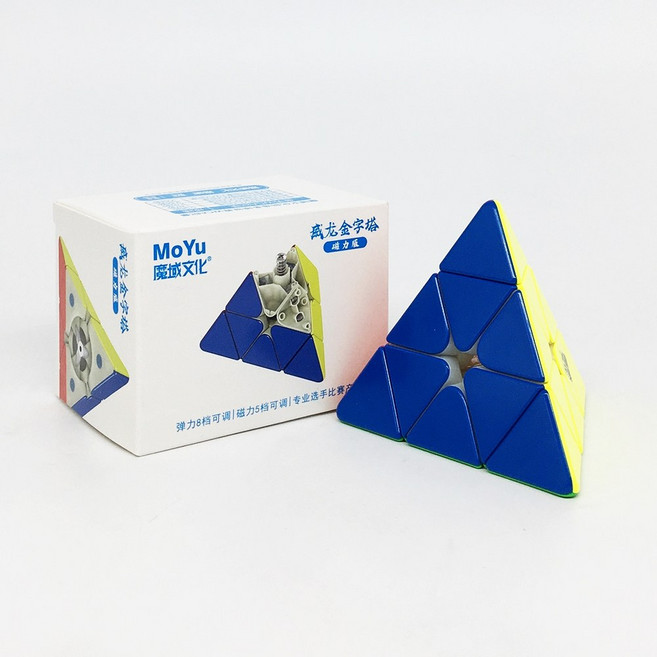 MoYu Weilong Pyraminx Magnetic 피라밍크스 큐브 33 마그네틱 자석큐브 선수용 큐브 / 20개이상 구매시 마론 8색펜 1개 증정, 혼합색상