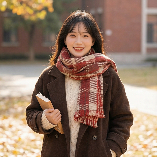 R Succeed I 여성 겨울 에 베이직 따뜻한 목도리 데일리 패션 머플러