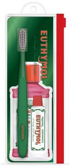 유시몰 휴대용 칫솔 + 치약 가글, 1세트, 15ml