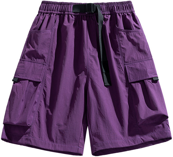 UPPERCUT 공용 버클 밴딩 카고반바지 데일리 카고팬츠 바스락 여름반바지 빅사이즈 5부팬츠 벨트포함