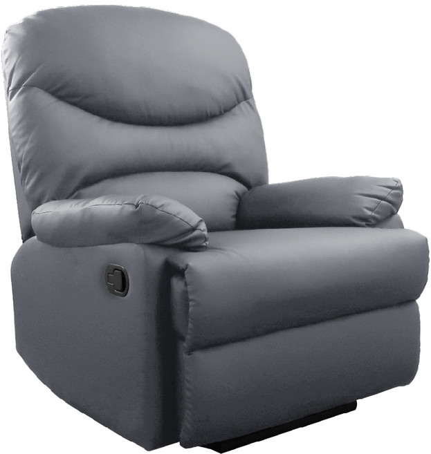 JUSTBUY 加大空間單人沙發床 懶人沙發 休閒椅 孝親椅 美甲美容椅 長照沙發, 1個, 耐刮耐磨貓抓皮-灰色