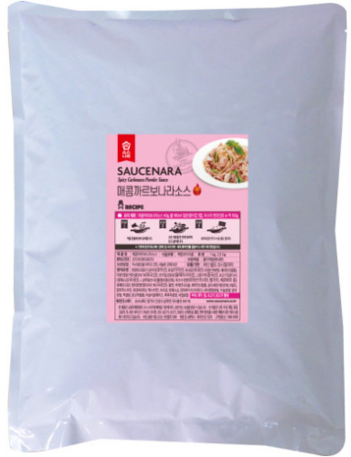 소스나라 매콤까르보나라소스 2.5kg 업소용 대용량 식자재 분말 행사용 맛집소스, 1개