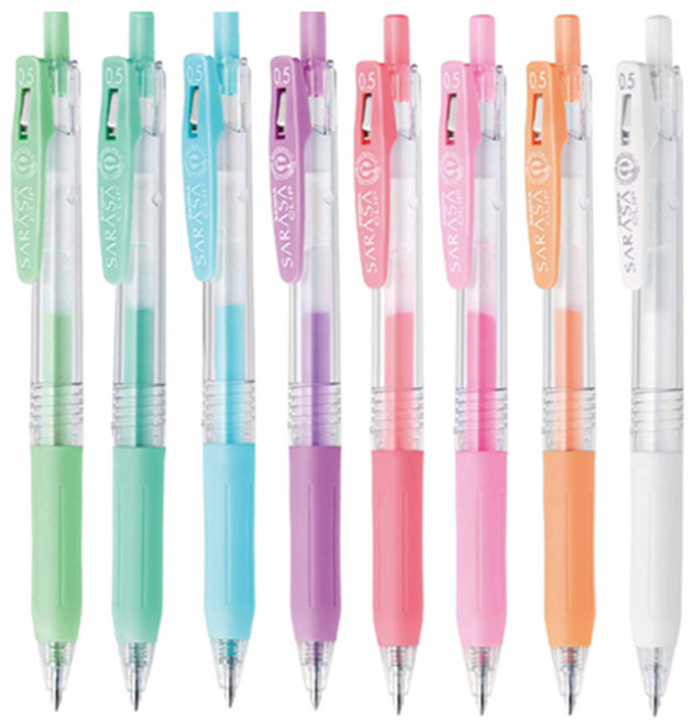 제브라 사라사 클립 중성펜(+밀크), 클립 밀크 0.5mm, 밀크블루 MKBL