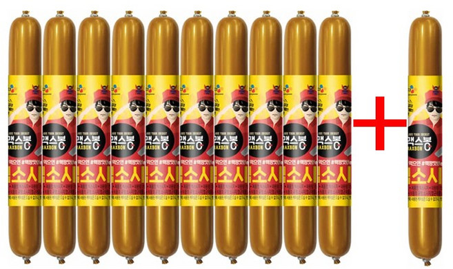 CJ제일제당 빅소시지 150gX11개 기획 맥스봉 간식 소세지, 150g, 11개