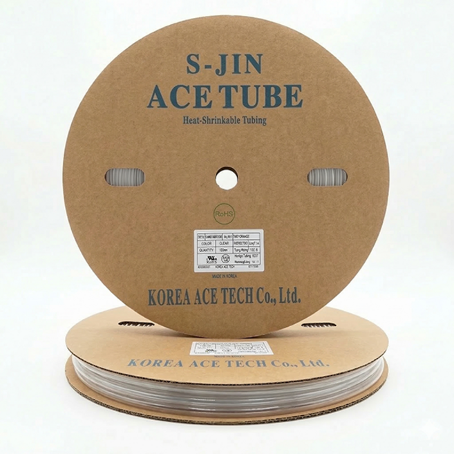 열수축튜브 3.5파이 투명 100M 롤 S-JIN ACE 3.5mm, 1개