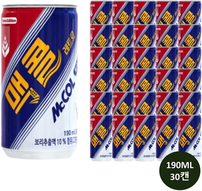 맥콜, 190ml, 30개