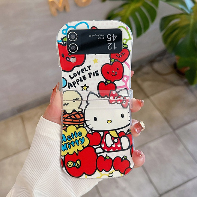 얌코 휴대폰 케이스 갤럭시 z플립4 z플립3 z플립5 z플립6 z플립7 힌지보호 레드KT