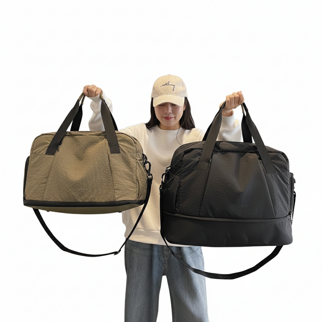 오션위크 확장형 여행용 보스턴백 캐리어 결합 보조가방