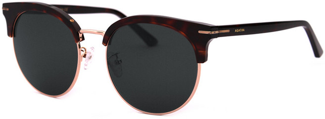 아가타 AG E109S 라운드 하금테 오버사이즈 명품 선글라스