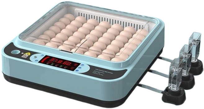 에그룸 병아리부화기 56구 64구 가정용 계란 달걀 메추리 닭 자동전란 스마트온습도 조절, 2세트, 스카이블루