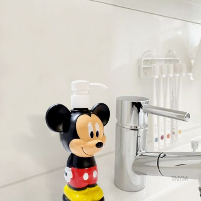 펌핑용기 미키마우스 욕실 디스펜서 480ml, 1