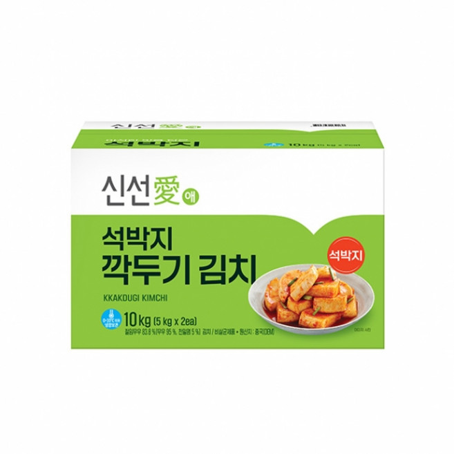 신선애 석박지 깍두기 김치, 1개, 10kg