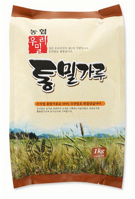 [농협] 우리밀 통밀가루, 1kg, 2개