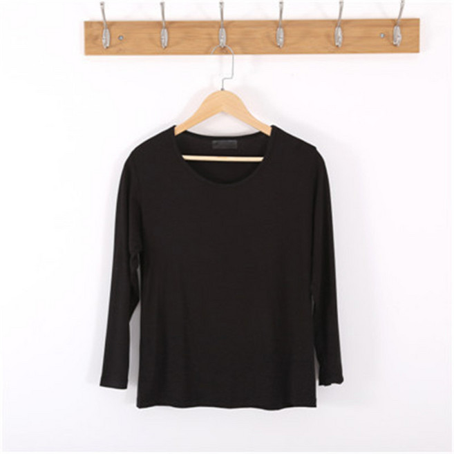 PETITBATH남성 베이직 슬림핏 브이넥 긴팔 이너 티셔츠WZS51010