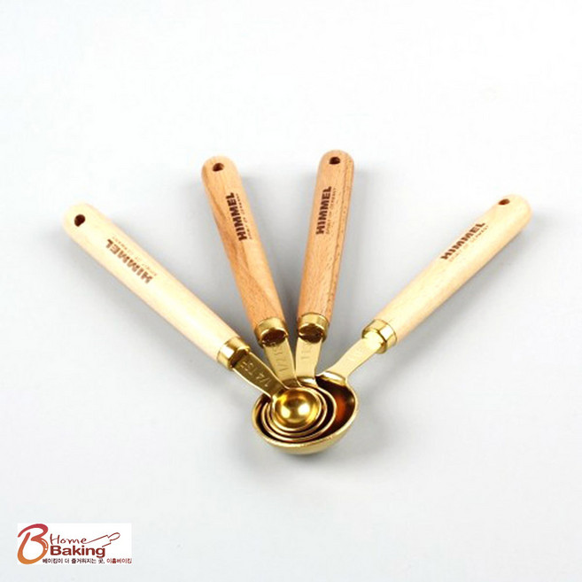 이홈베이킹 힘멜티타늄계량스푼세트4종 골드, 1세트