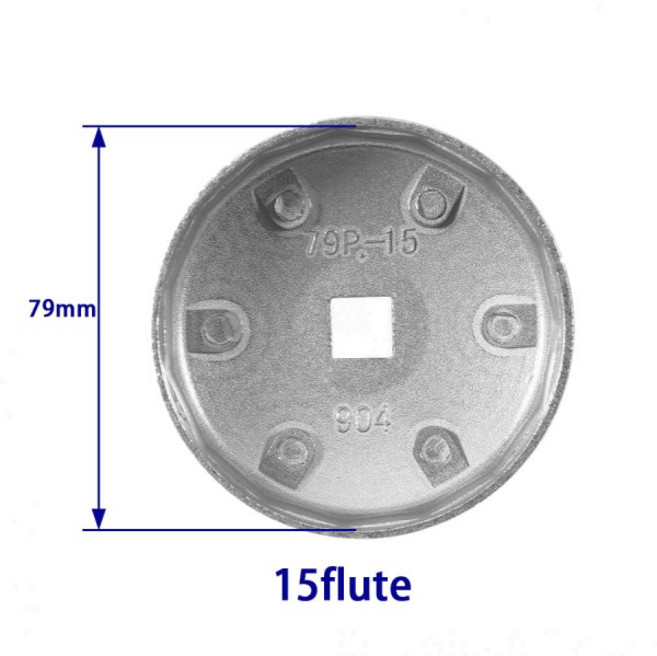 혼다 현대 기아용 오일 필터 렌치 도구 플루트 904 리무버 자동차 액세서리 교체 79mm 15