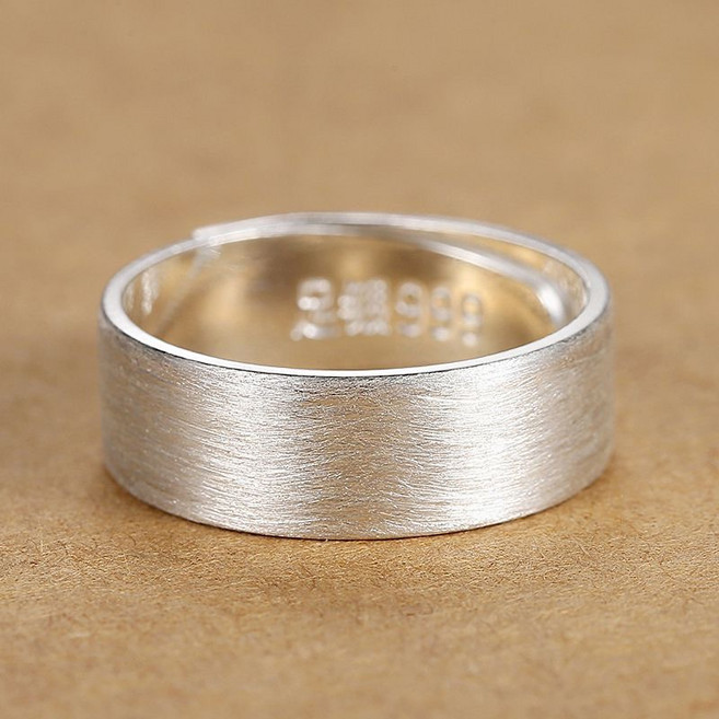 999 실버 무광 반지 (남녀공용)