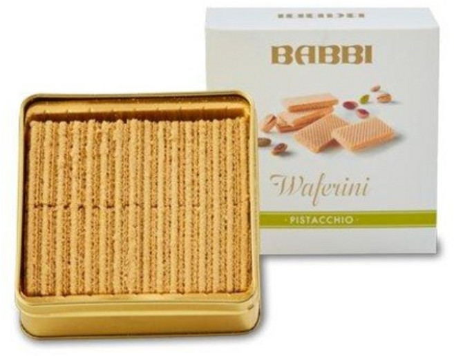 일본백화점 BABBI 밥비 고급 웨하스 와페리니 피스타치오 2022SS, 75g, 1개