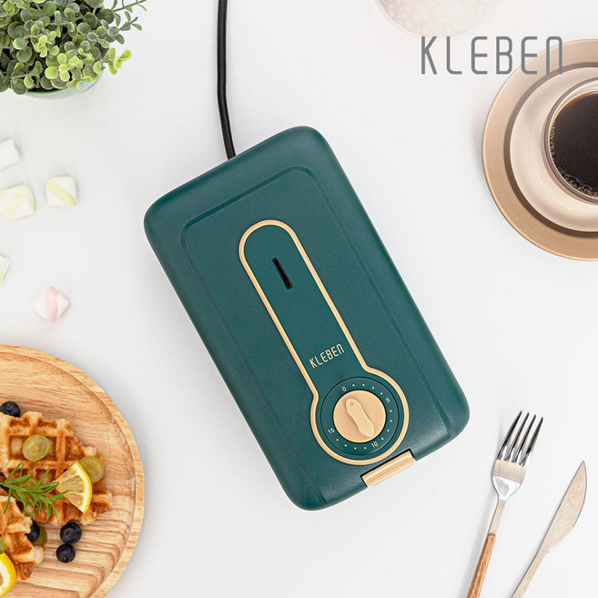 클리벤 다이얼식 타이머 레트로 와플 메이커 KSM-650