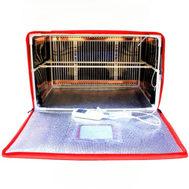 가정용 누룩 발효기 밀가루 42x35x32cm 막걸리 보온 반죽 2단 발효기 온도 조절 대형, 3_레드 대형 3단 42x33x50cm