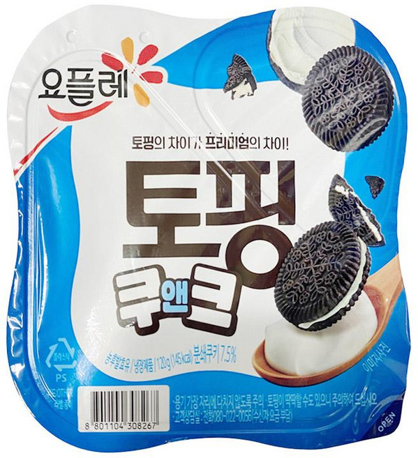 요플레토핑(쿠앤크) 120G(주)빙그레, 120g, 1개