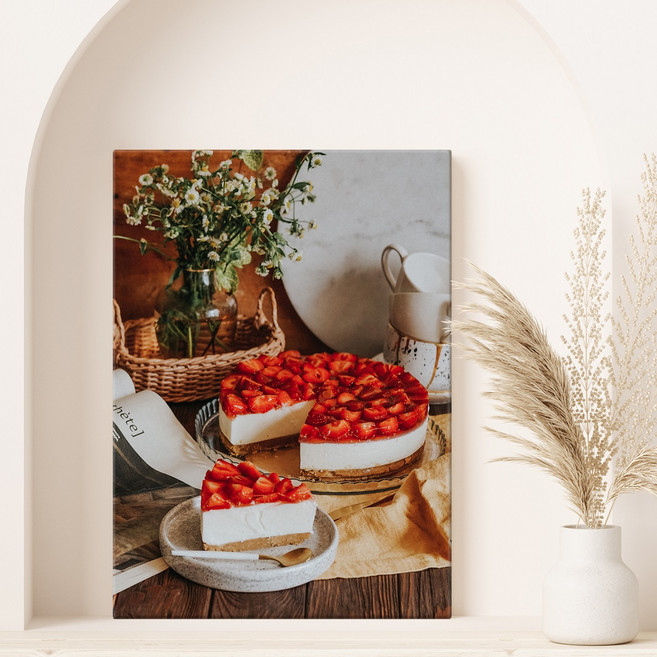 더 아트 컴퍼니 유럽 풍경 플레이스 빈티지 오브제 여행 사진 그림 인테리어 액자 포스터 100종_Part 2 1-50, 34. Strawberry Cake