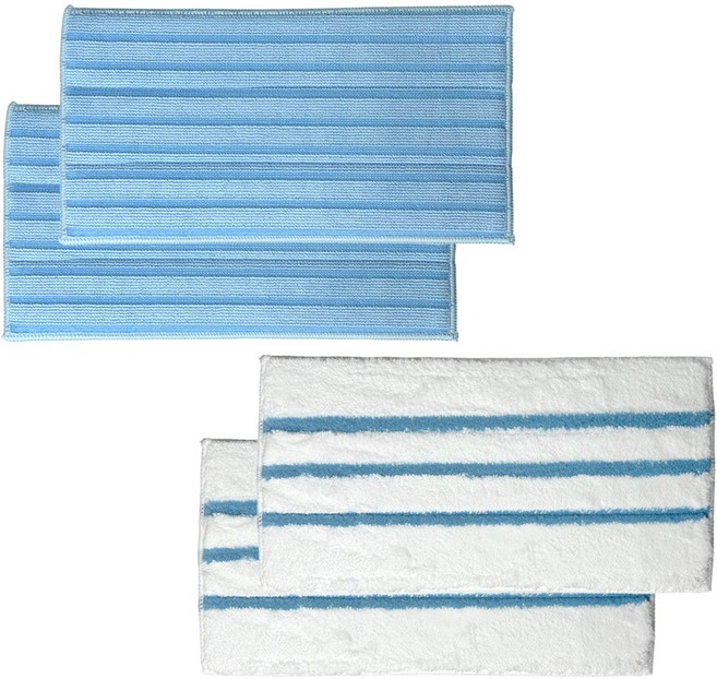 [호환] 우리비즈 만능 스팀 청소기 걸레 패드 극세사 찌든때 물걸레 한경희 블랙앤데커 홈앤아트, 1세트, 극세사+찌든때용 2+2