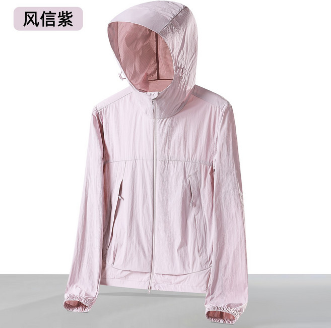 女士新款時尚短款防曬衣 戶外連帽防紫外線上衣 UPF50+