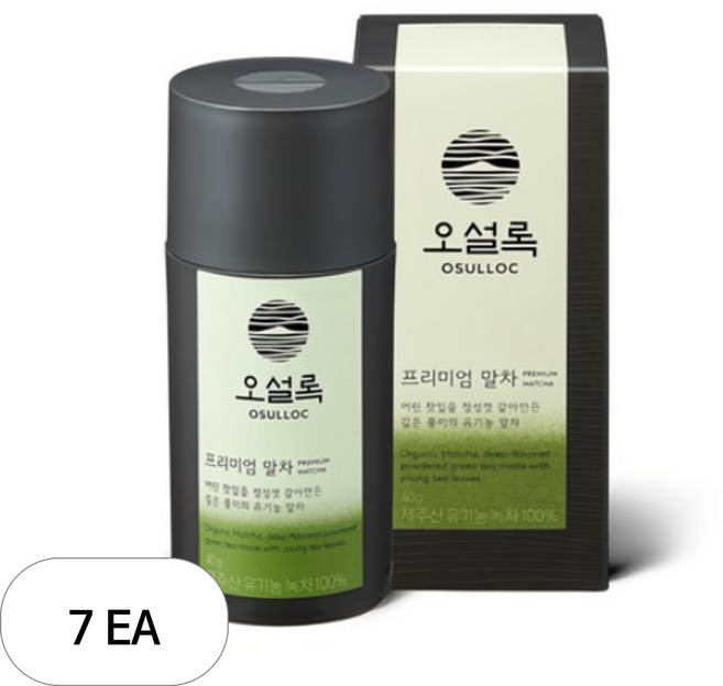오설록 프리미엄 말차, 40g, 1개입, 7개