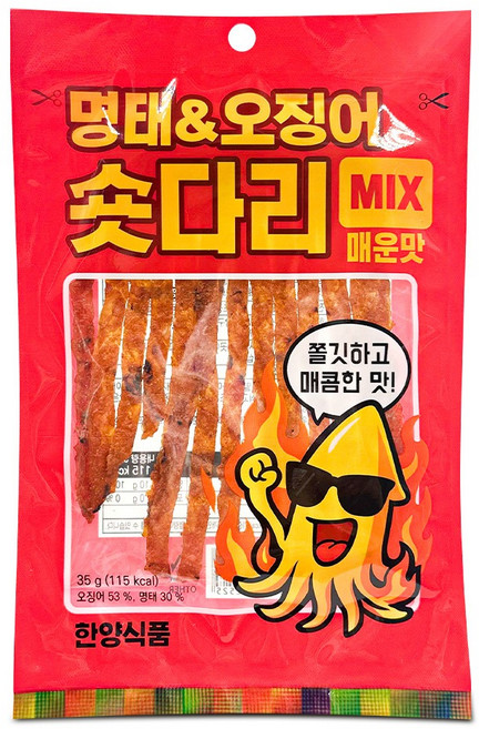 한양 명태 오징어 숏다리 매운맛 MIX 35g, 1개