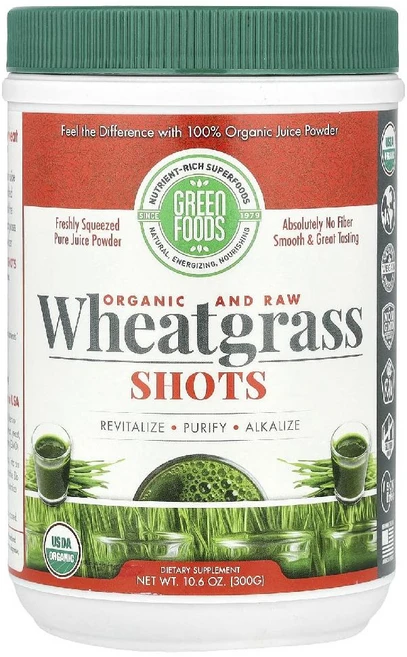 그린푸드 밀싹 샷 Raw Wheatgrass Shots 파우더 분말 300g, 1개 - 쿠팡