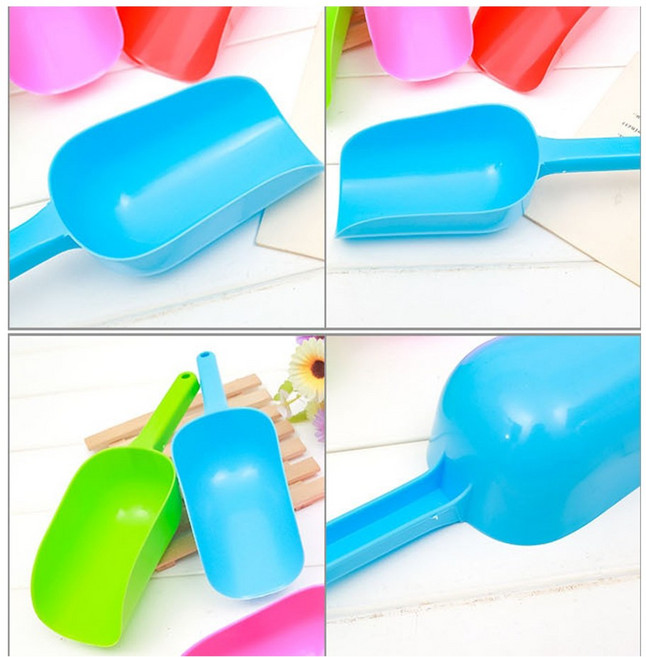 [FullyJully Store] FJ 플라스틱 컬러 삽 쌀 잡곡 애견 고양이 사료 스쿱, 1개