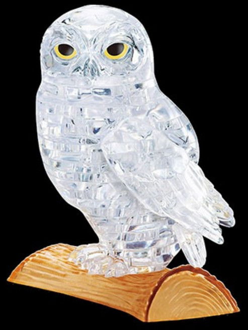 3D 크리스탈 퍼즐 흰 부엉이, 혼합, 42피스, 1세트