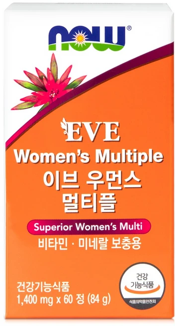 나우푸드 이브 우먼스 멀티비타민 60정 2개월분, 1박스 - 쿠팡