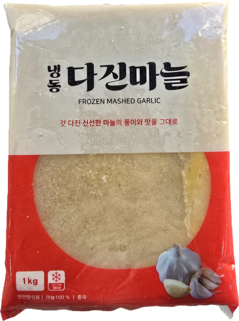 다진마늘 중국산 간마늘 업소용 식당용 에이치비솔루션, 1kg, 14개
