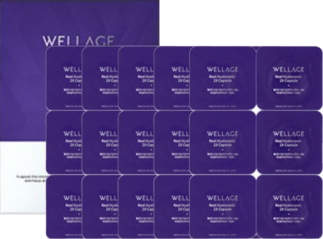 웰라쥬 리얼 히알루로닉 캡슐 시즌3 30회분 동결건조 히알루론산 (앰플 미포함), 20mg, 30개