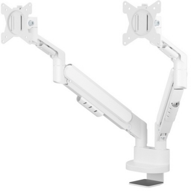 (카멜인터내셔널) 벽면 밀착형 듀얼 모니터암 AMADS (최대 32형) (화이트)