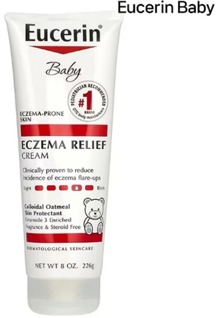 Eucerin 유세린 베이비 이크제마 릴리프 크림 무향 226g, 1개 - 쿠팡