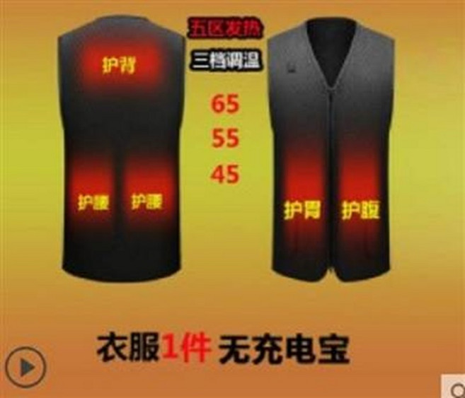 加熱背心 五區發熱 三檔調溫