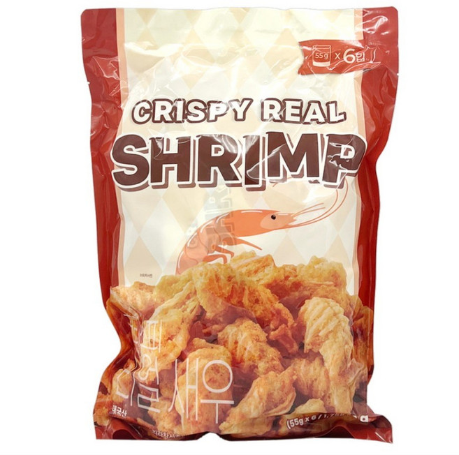 바삭한 찐새우 새우머리튀김 / 술안주스낵 주전부리, 330g, 1세트