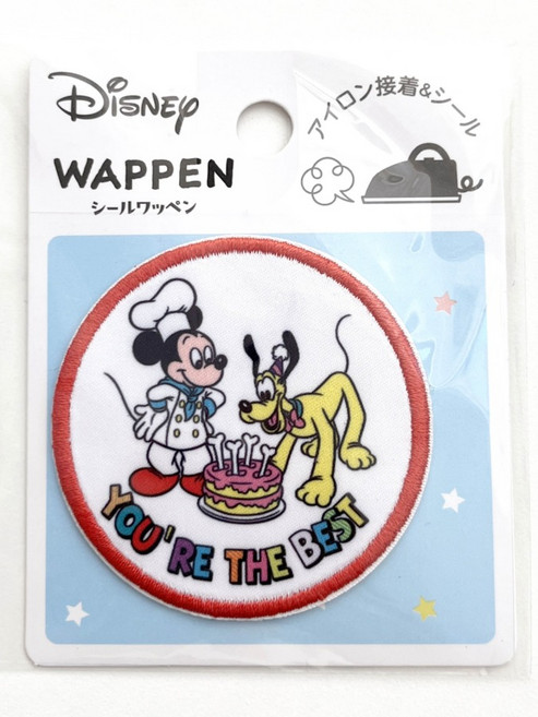 디즈니 유아더베스트 써클 프린트 스티커 와펜