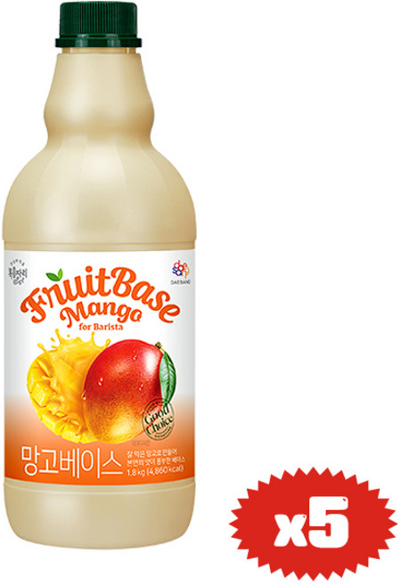 복음자리 망고 스무디 (카페베이스), 1개, 1.8kg