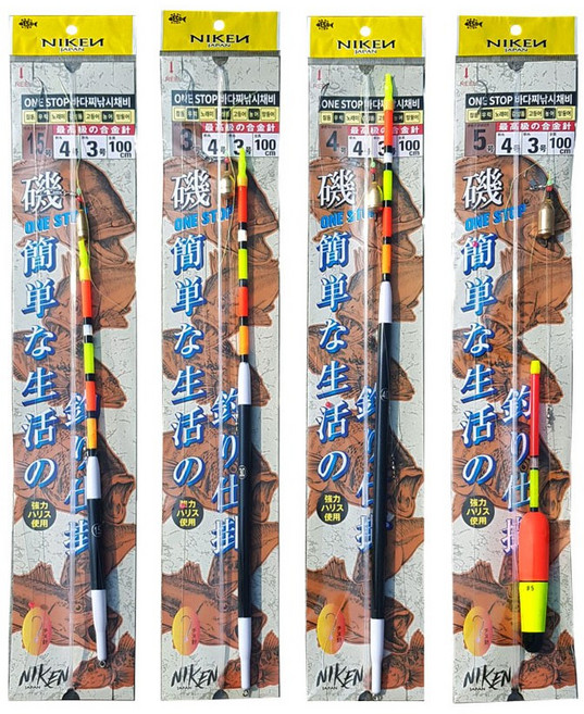 니켄 바다찌낚시채비 갯바위 방파제 완성채비세트, 니켄 바다찌낚시채비 3호, 1개