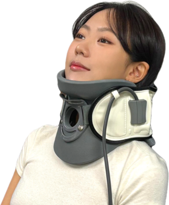 무중력 목견인기 거북목 교정기 목디스크 의료기기 자세교정, 1개