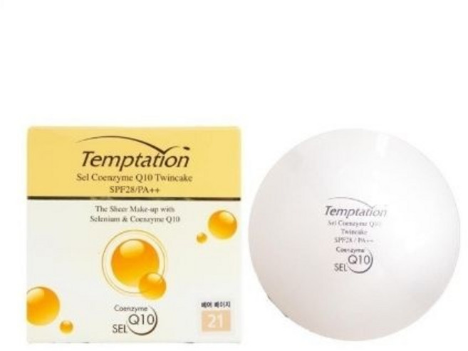 템테이션 셀 기초 촉촉 보습 피부 21호 트윈케익 화장, 1개