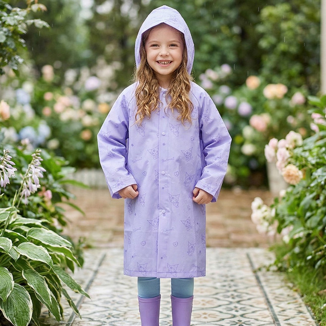 산리오 쿠로미 비가 젖지 않는 EVA 아동 우의