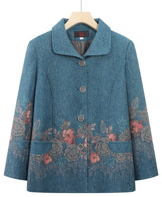 용태원 봄가을점퍼 자켓 엄마 할머니 옷 나들이옷 60 70대 80대 옷 빅사이즈 20241023746